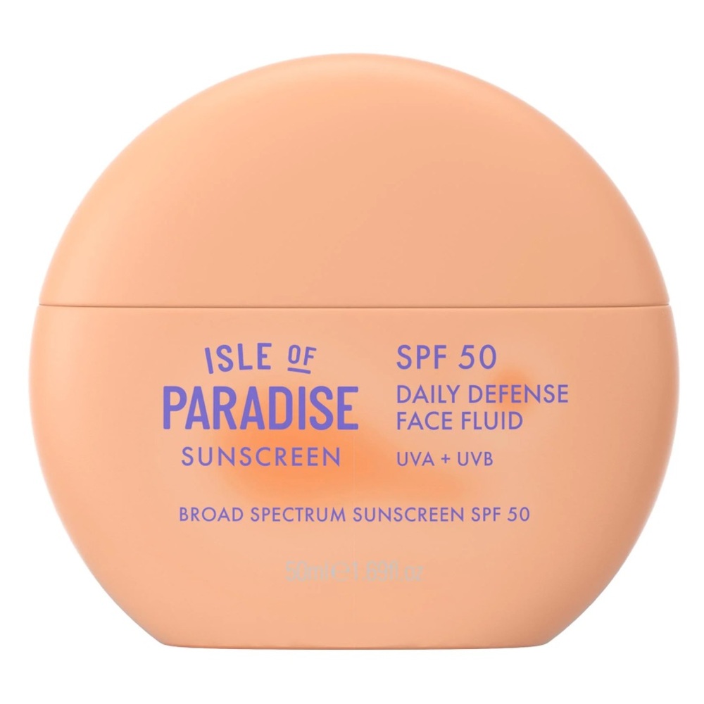 NEW Isle of Paradise Daily Defense Face Fluid SPF 50 Sunscreen